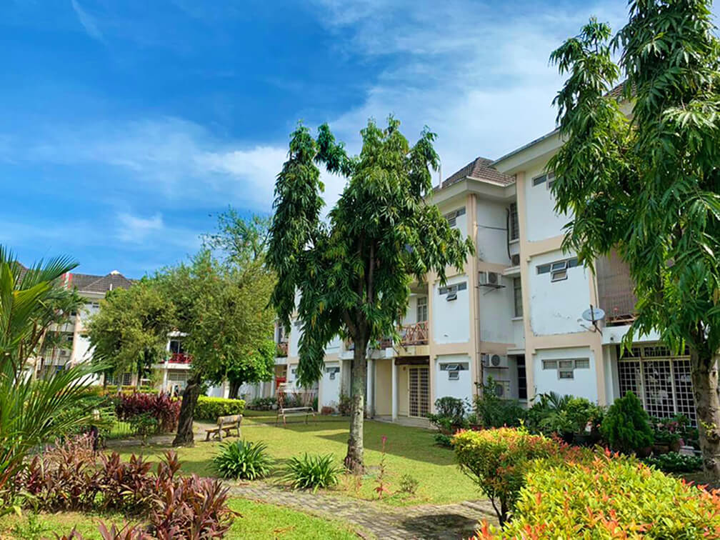YPC College Student Accommodation Garden