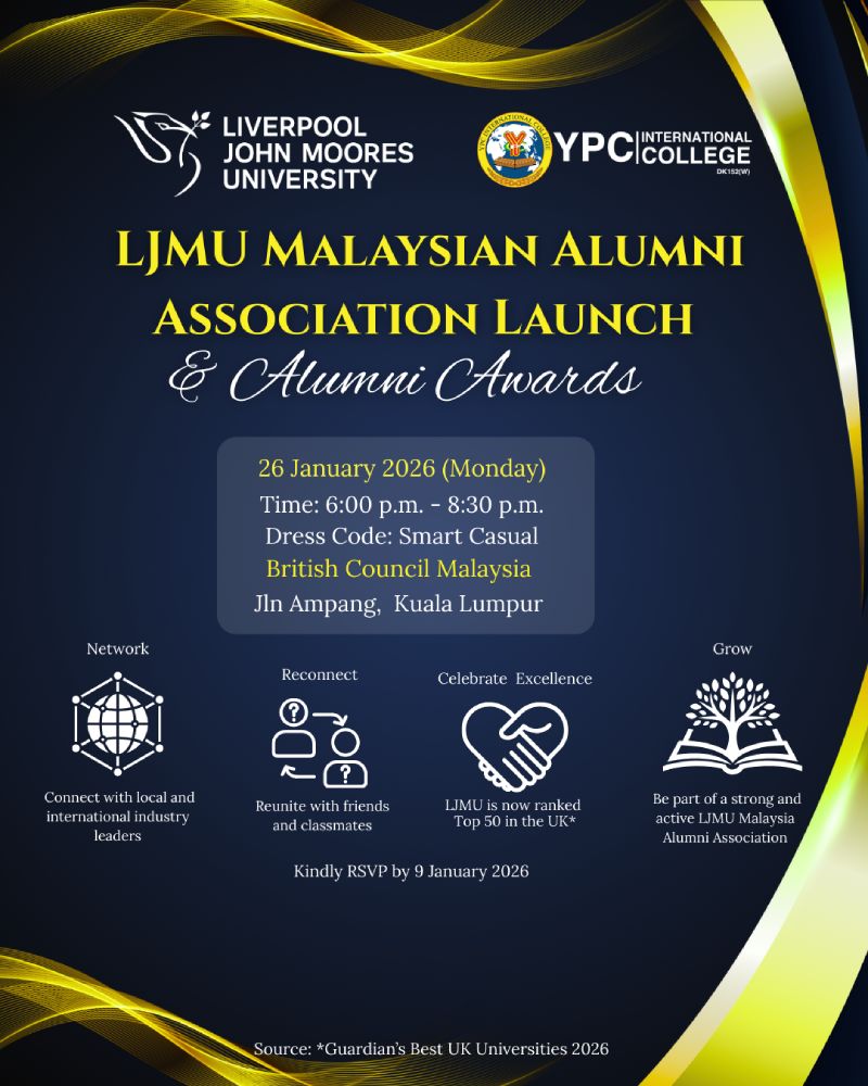 LJMU-YPC Alumni Event Poster
